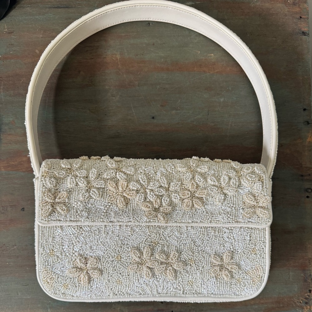 Staud Tommy Bag White Bridal Garden Party